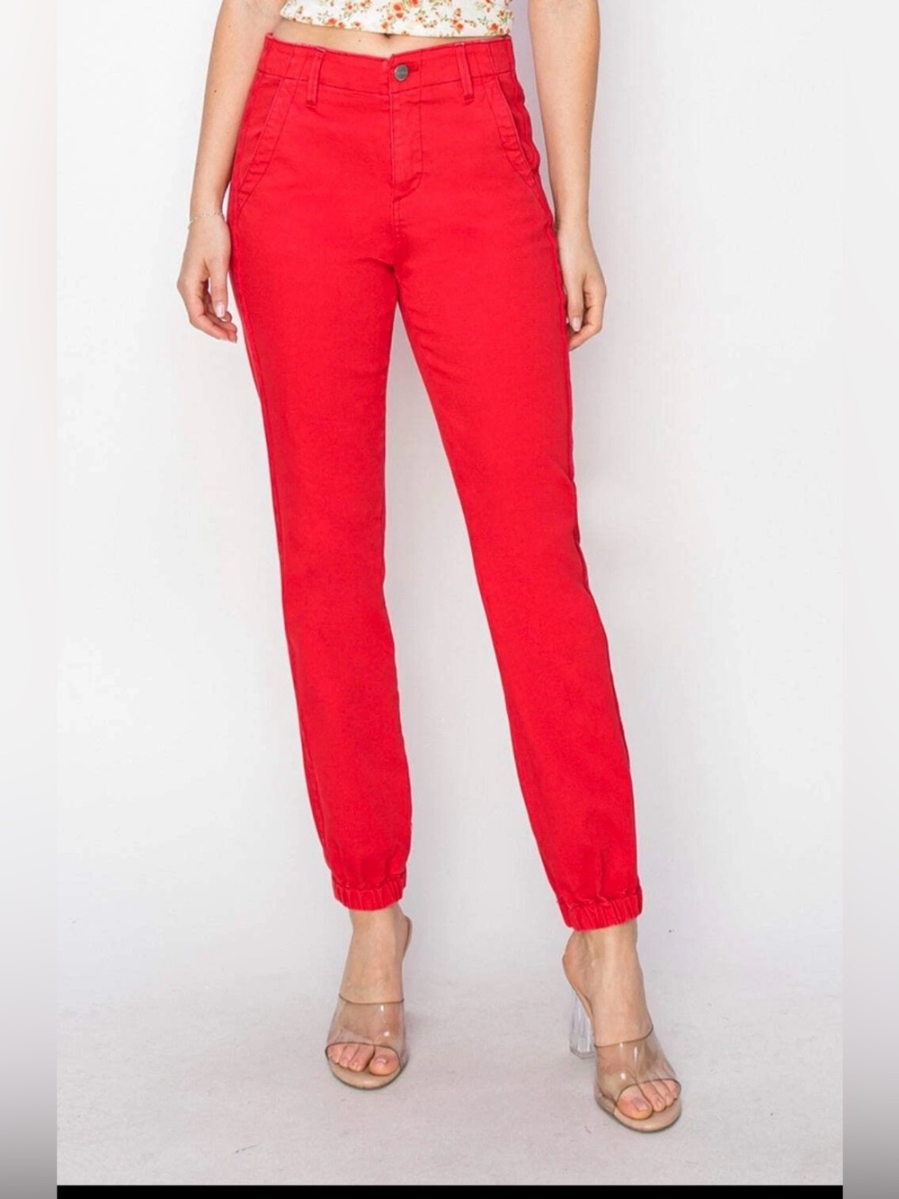 NWT RISEN High-Rise Relaxed Jogger Jeans